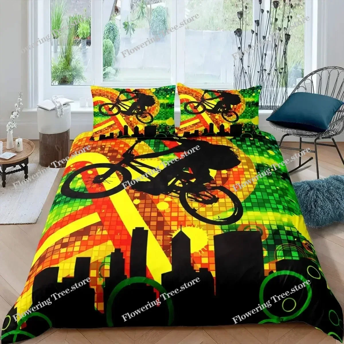 Bicycle Duvet Cover Set Microf - Mountain Biking Europe ulasan dan harga